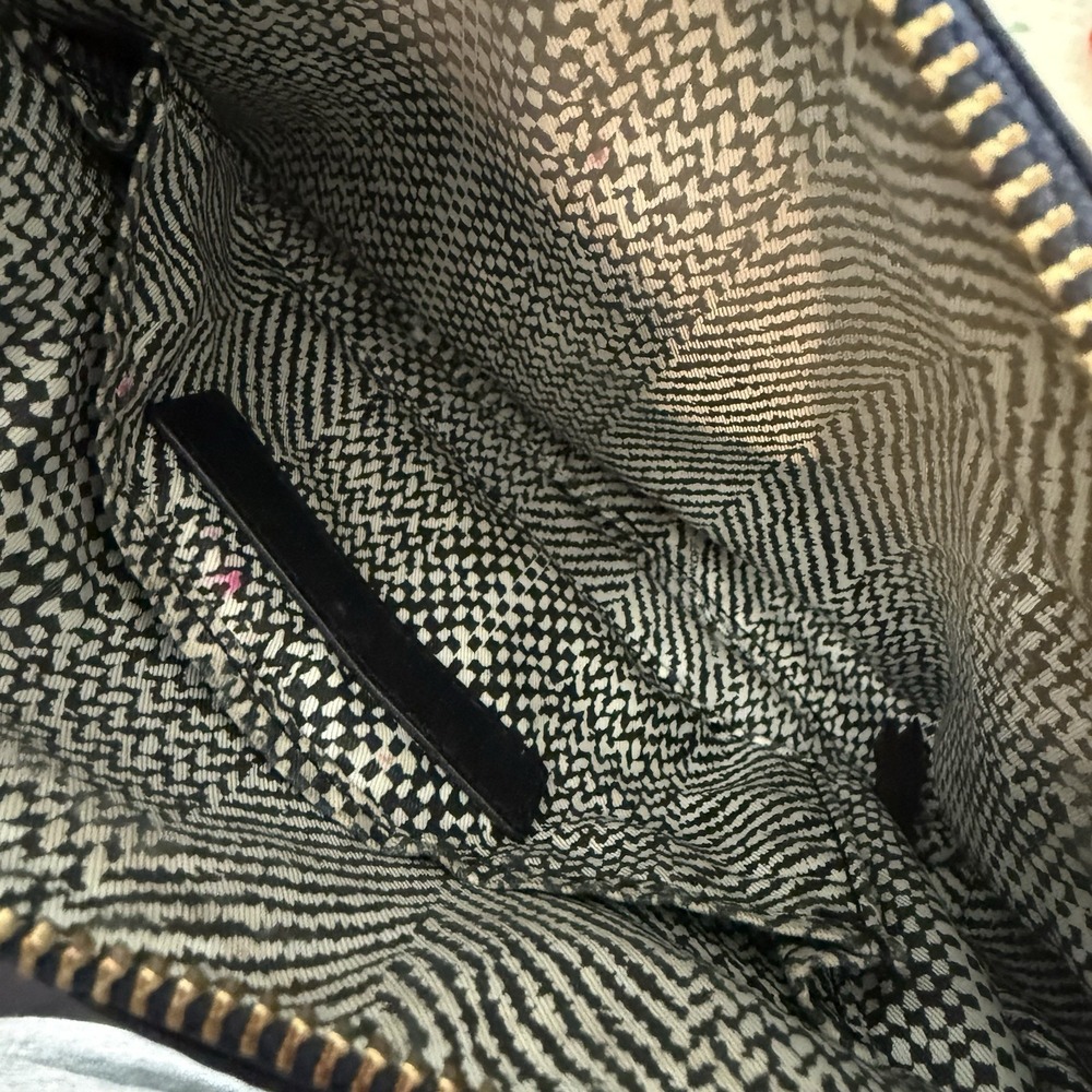 Rebecca Minkoff Womens Leather Mini M.A.C Navy Blue Crossbody Clutch Bag - Picture 13 of 13